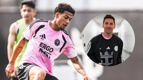 David Ruiz durante un entrenamiento con el Inter Miami en Estados Unidos. Foto: X Inter Miami.