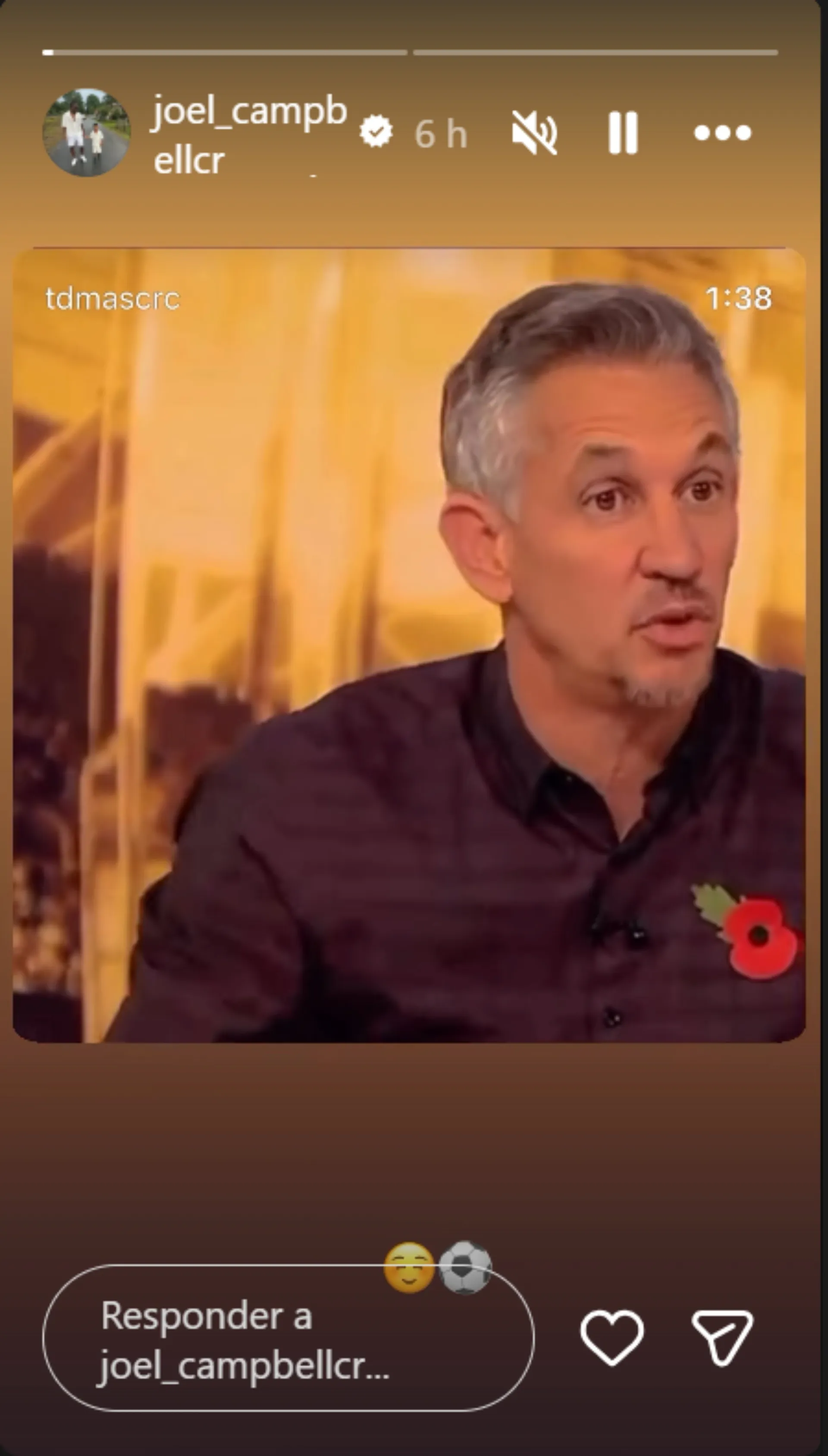 El posteo de Joel Campbell. (Foto: Instagram)