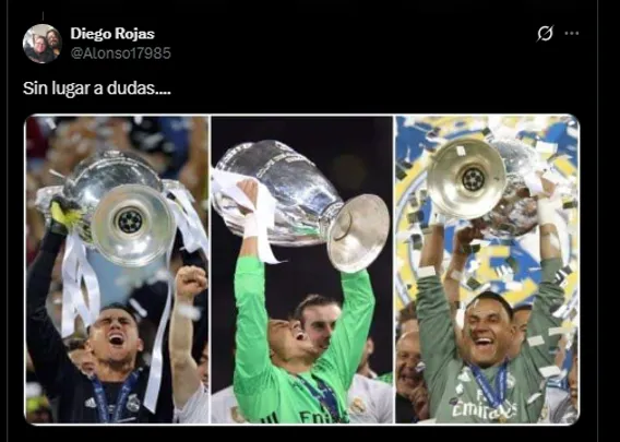 Aficionados en redes sociales sobre Keylor Navas