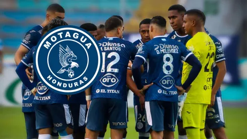 El once de Motagua previo a un juego de la Liga Nacional. Foto: X Motagua.