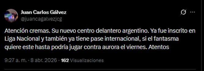 El periodista Juan Gálvez en su cuenta oficial de X