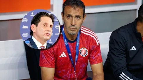 Fernando Batista recibe el apoyo de Ronald González.