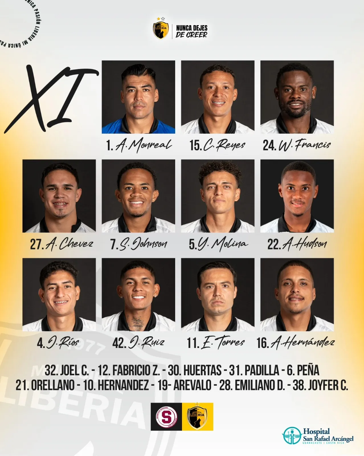 Estos son los 11 de Cardozo.