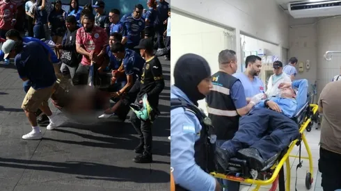 Aificionados y policías se enfrentaron y terminaron heridos.