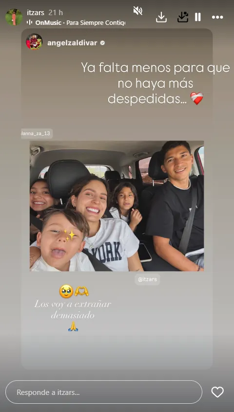 La familia de Zaldívar dejó Costa Rica este lunes. (Instagram)