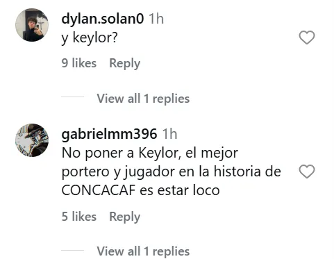 Los ticos demostraron su indignación en los comentarios (Instagram).