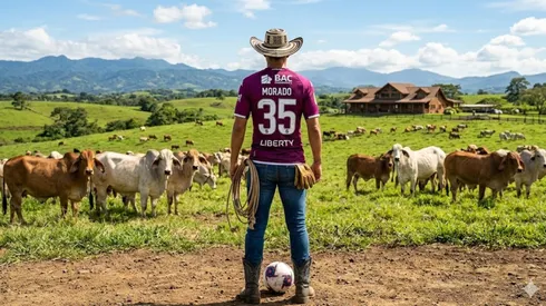 El ex Saprissa que ahora es ganadero.