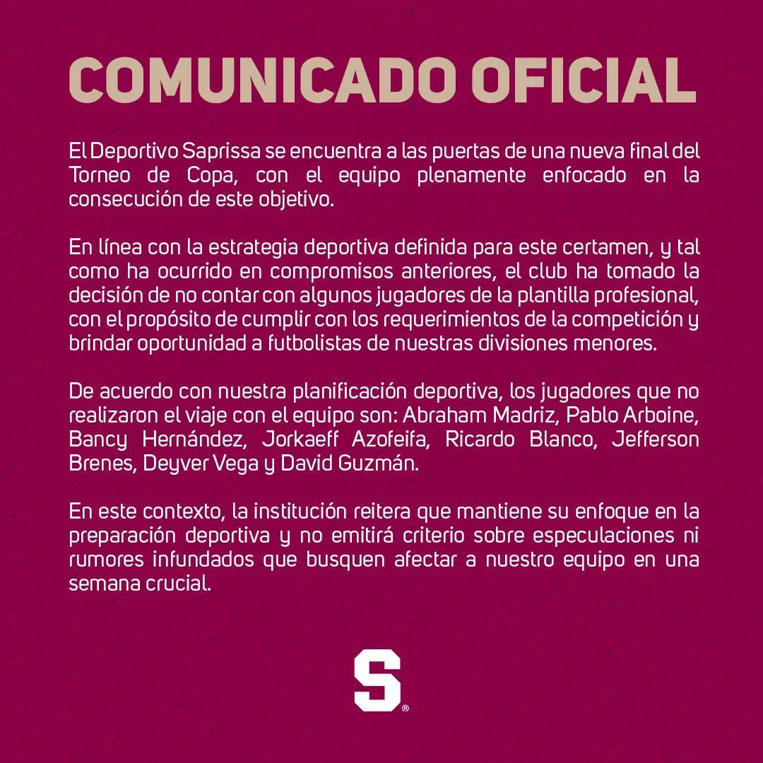 (Foto: Saprissa)