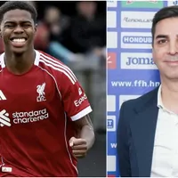 Keyrol Figueroa ilusiona a Honduras con lo que hizo en Liverpool un día después de la reunión clave con Francis Hernández