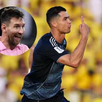 Le cantaron "Messi, Messi" y Cristiano Ronaldo respondió