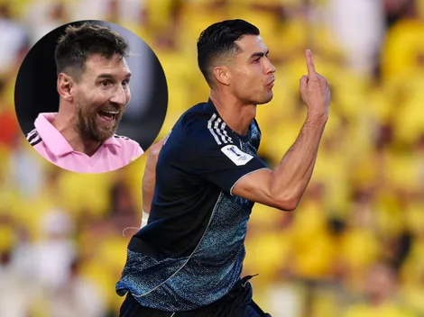 Le cantaron "Messi, Messi" y Cristiano Ronaldo respondió