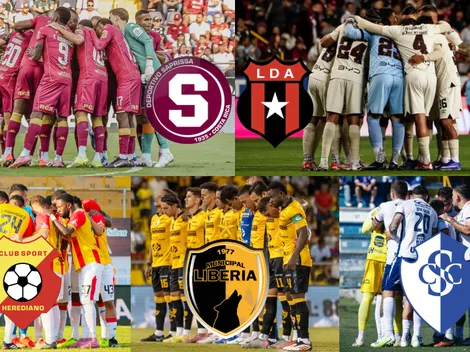 Así está la tabla de posiciones del Clausura 2026 de Costa Rica antes del clásico Alajuelense vs. Saprissa