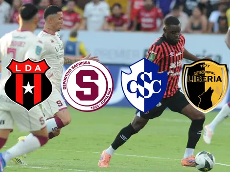 El calendario de Saprissa, Liberia, Cartaginés y LDA rumbo a las semifinales