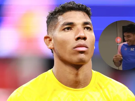 Orlando Mosquera se enteró del sexo de su bebé de la forma menos esperada (VIDEO)