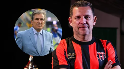 Javier Delgado se refirió a la posibilidad de tener a Jorge Luis Pinto como DT de Alajuelense. Foto: Alajuelense.