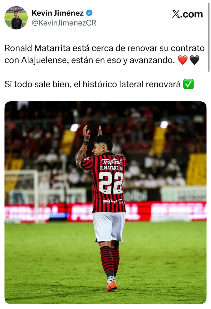 La información de Kevin Jiménez. (x.com)