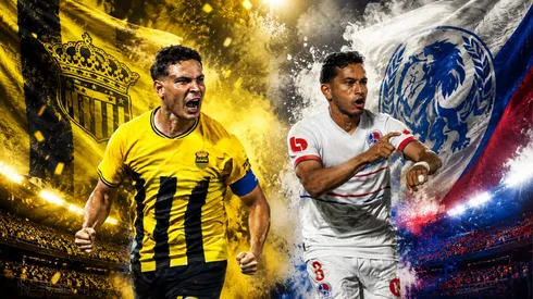 Real España recibe al Olimpia en el estadio Morazán de San Pedro Sula. Foto: ChatGPT.