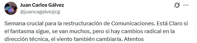 Captura de X.