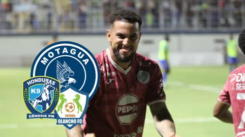 Rodrigo de Olivera fue uno de los anotadores para el Motagua que sueña con una nueva gran final. Foto: La Prensa.