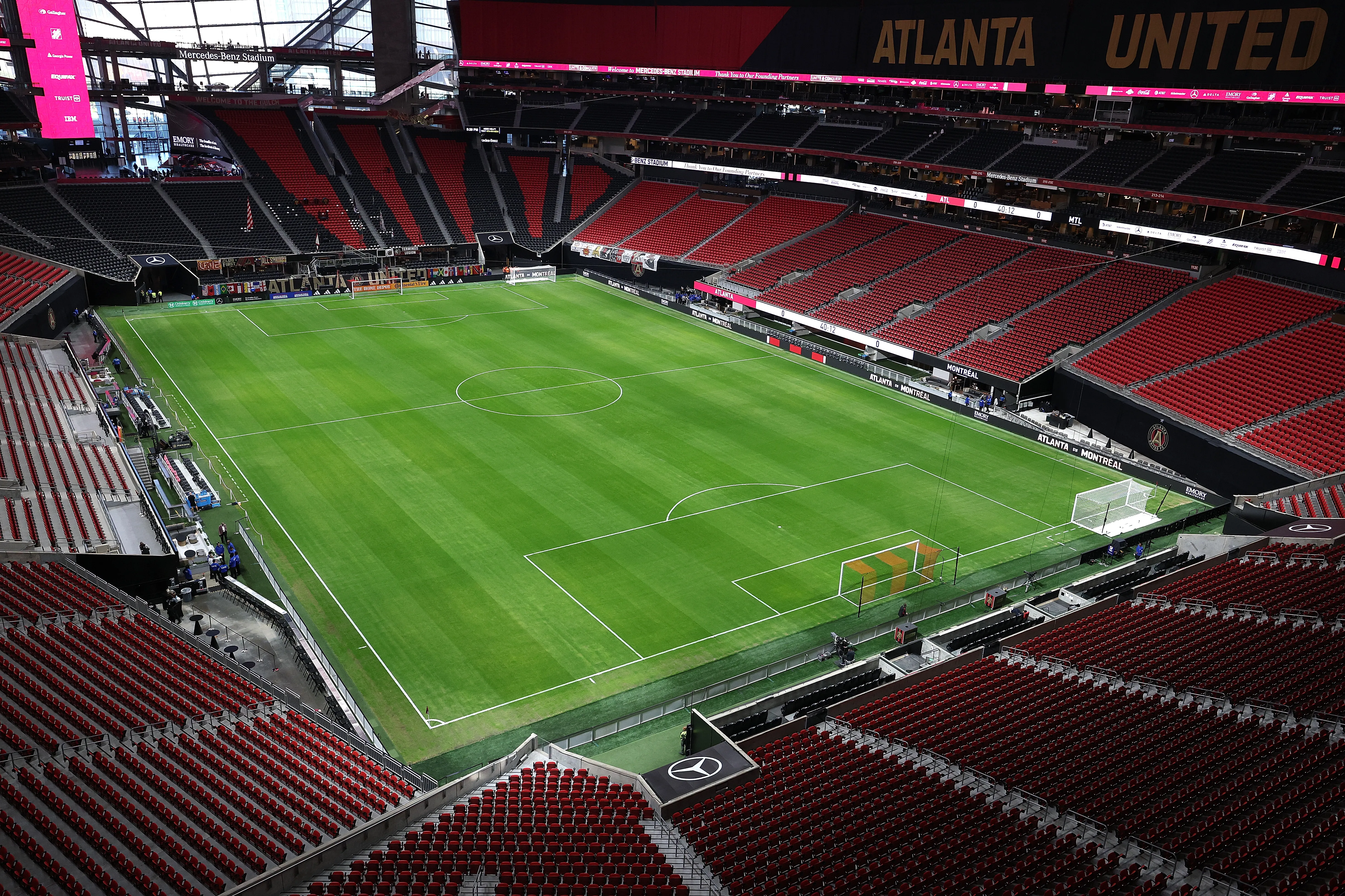 Otra joya: el Mercedes-Benz Stadium de Atlanta. (Getty Images)