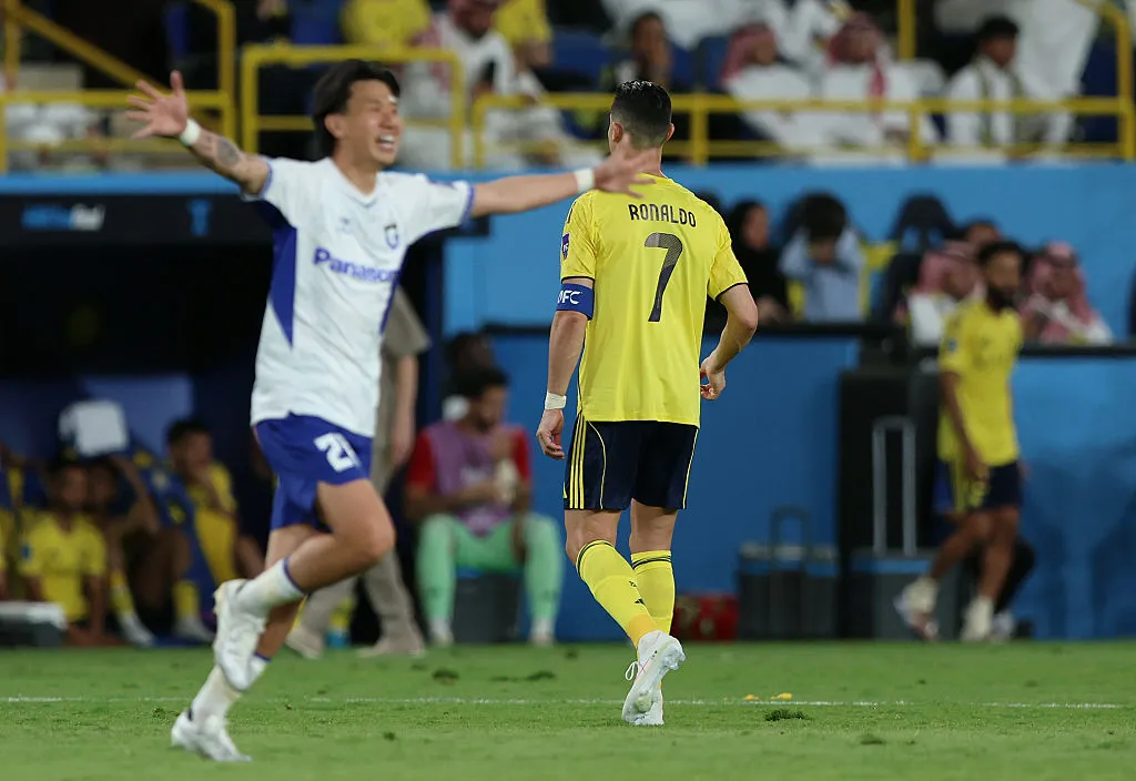 Cristiano Ronaldo dejó pasar una nueva oportunidad de celebrar su primer título con Al-Nassr (Getty Images).