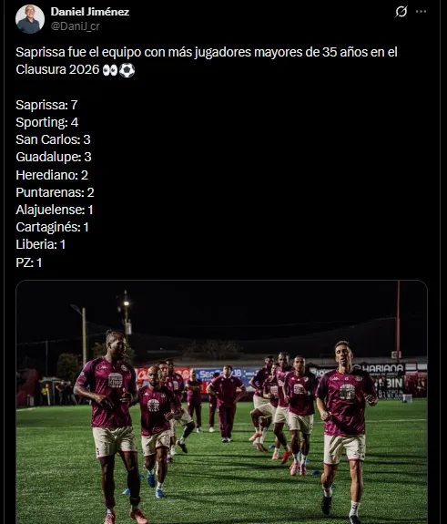 Periodista Daniel Jiménez en su cuenta oficial de X
