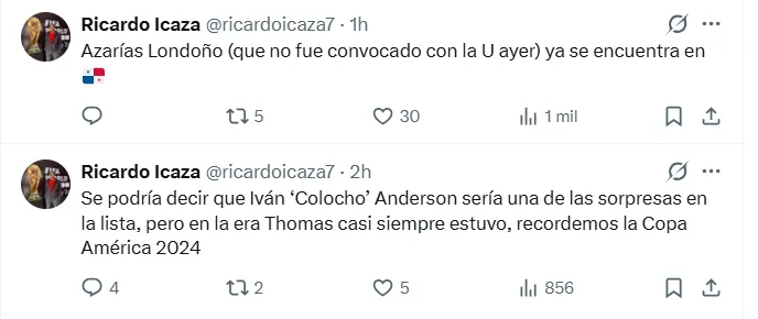 Captura de X.