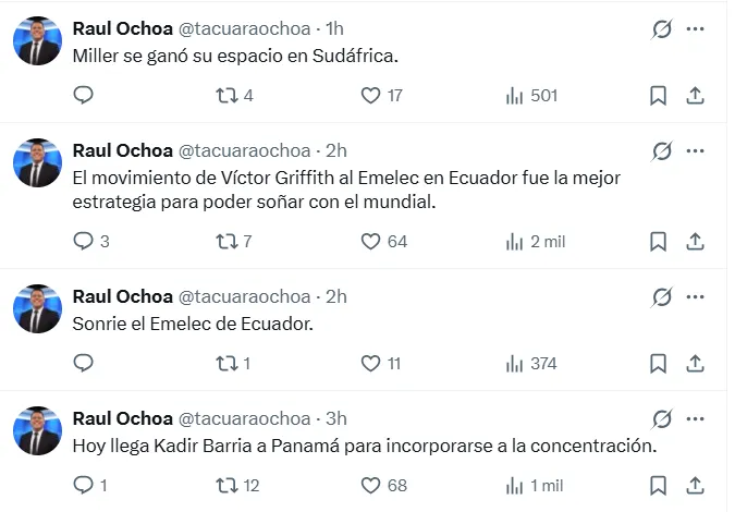 Captura de X.