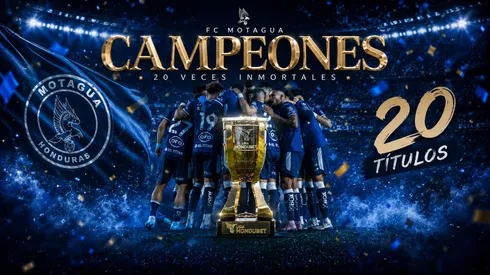 Motagua es el nuevo campeón del fútbol de Honduras en el Clausura 2026. Foto: ChatGPT.