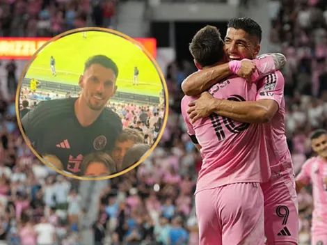 Washington Ortega fue a ver a Messi y le mandó un mensaje a Luis Suárez