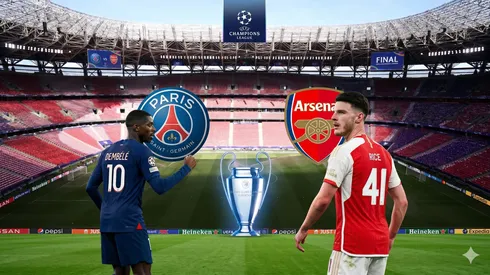 PSG vs. Arsenal, un duelo de estilos en Budapest por la final de la Champions League.