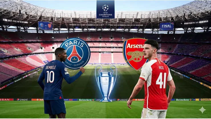 PSG vs. Arsenal, un duelo de estilos en Budapest por la final de la Champions League.