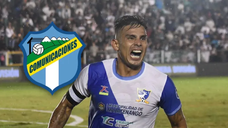 Andrés Lezcano, eufórico, celebra el segundo gol de Suchitepéquez.