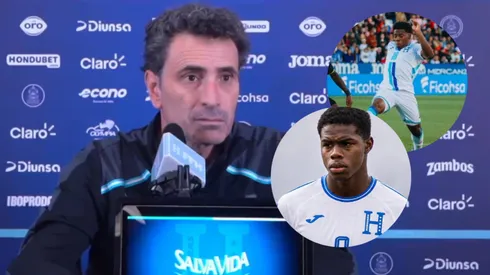 José Francisco Molina brindó una conferencia de prensa previo al juego de Honduras ante Argentina. Foto: FFH.