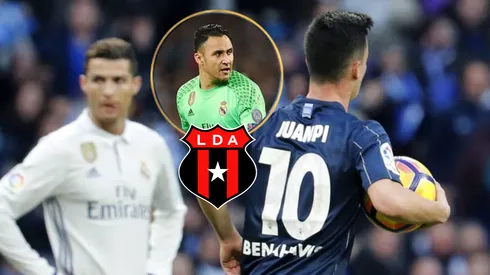 Juanpi le marcó al arquero tico en el Bernabéu.