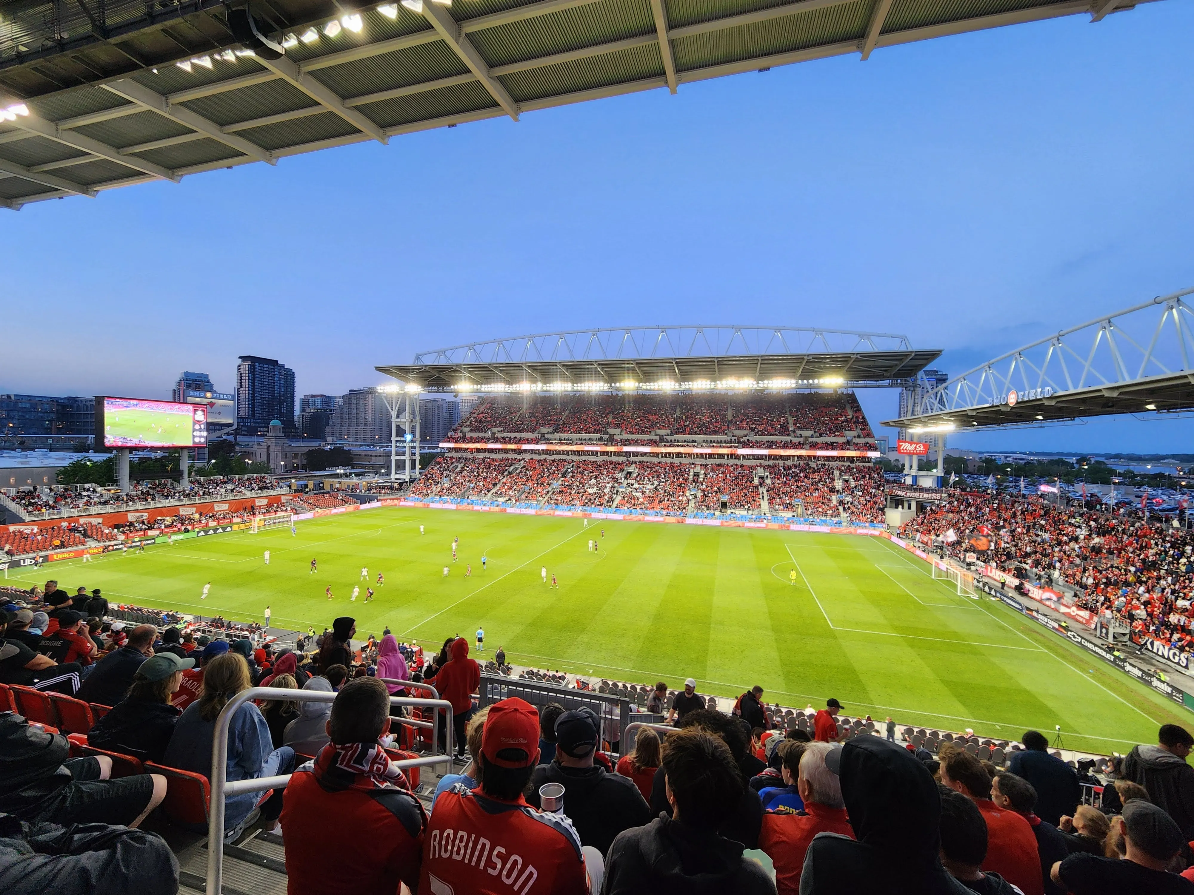 El BMO Field alberga los partidos del Toronto FC (Wikipedia).