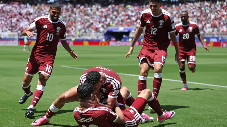 Euforia total de los qataríes, que dieron uno de los batacazos hasta el momento del Mundial.