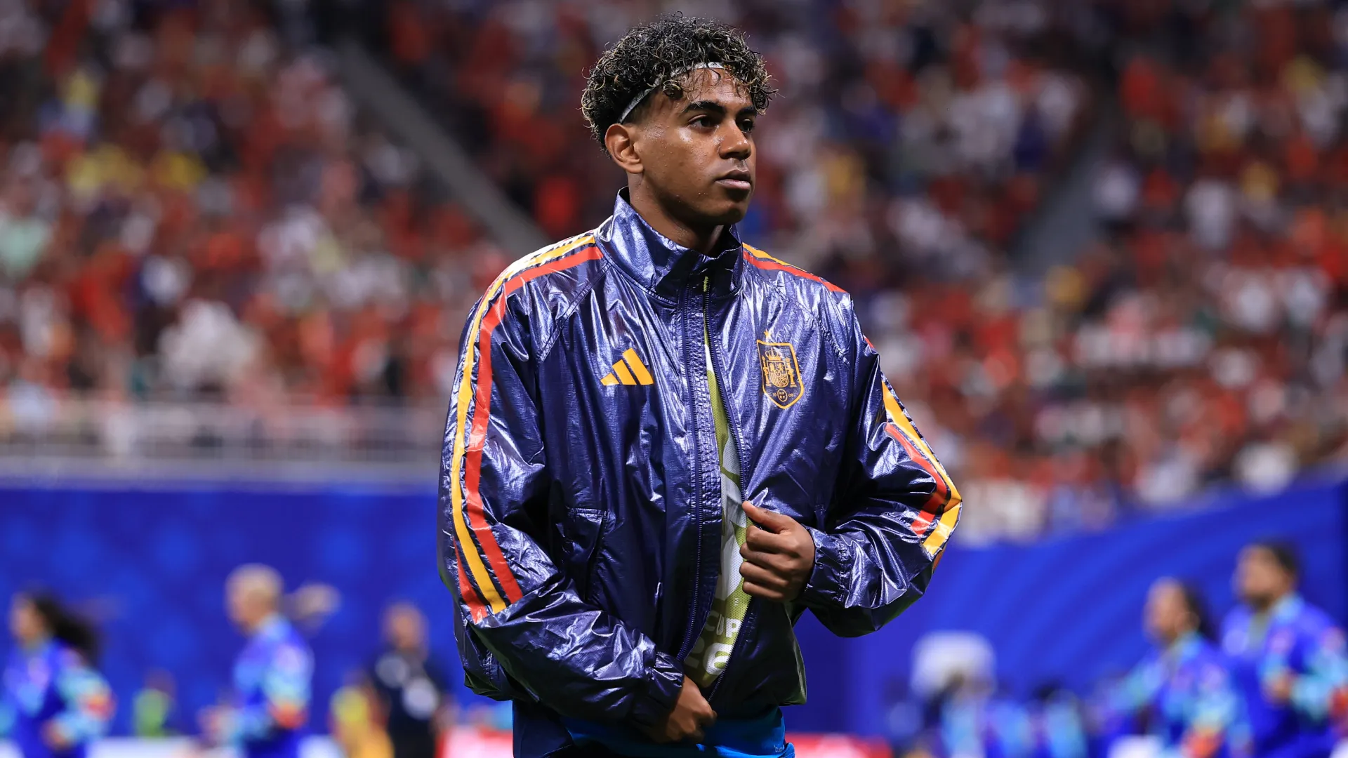 Lamine está en el banquillo. (Getty Images)