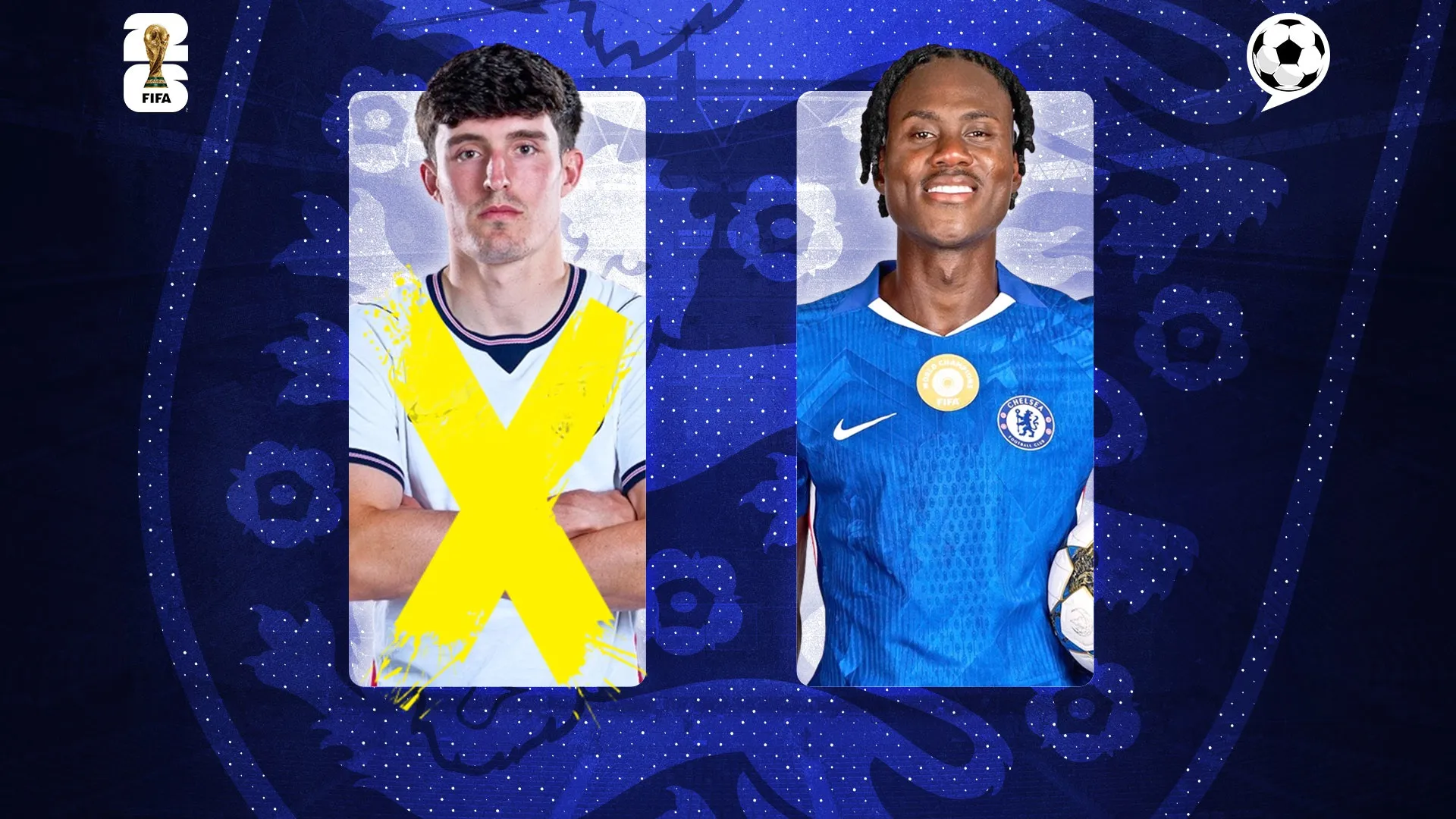 Livramento sale del Mundial y su puesto lo toma Trevoh Chalobah. Foto: FotMob