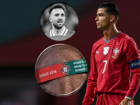 Qué dice la pulsera en memoria de Diogo Jota que usa Portugal