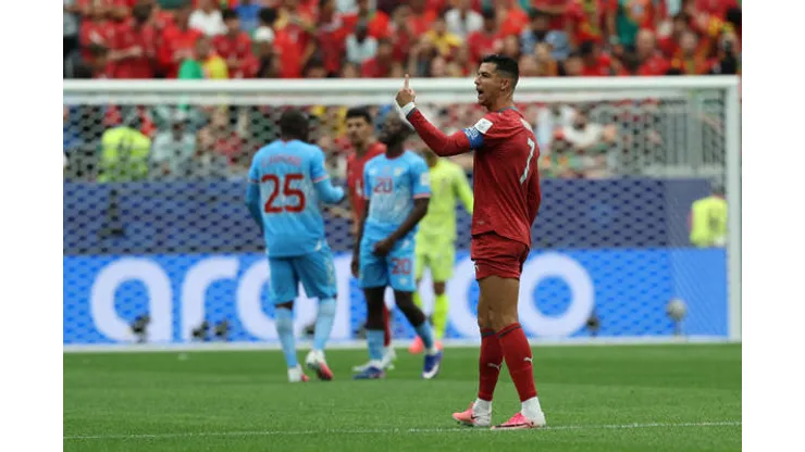 HOUSTON (EEUU), 17/06/2026.- El delantero de Portugal Cristiano Ronaldo reacciona durante el partido del Grupo K del Mundial 2026 que disputan las selecciones nacionales de Portugal y República Democrática del Congo este miércoles, en el Estadio Houston (Texas). EFE/ Carlos Ramírez