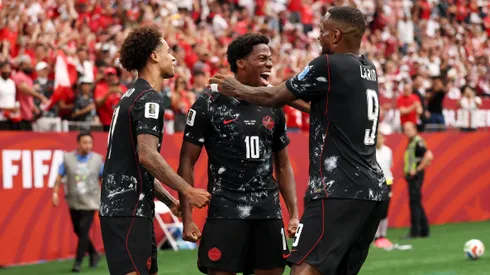 El festejo de Canadá, que quedó a un pasito de los 16avos de final.
