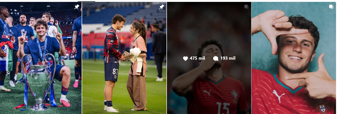 La última publicación de Joao Neves supera los 190 mil comentarios.