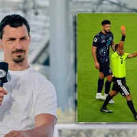 Zlatan Ibrahimović no perdonó a Iván Barton por su expulsión a Miguel Almirón