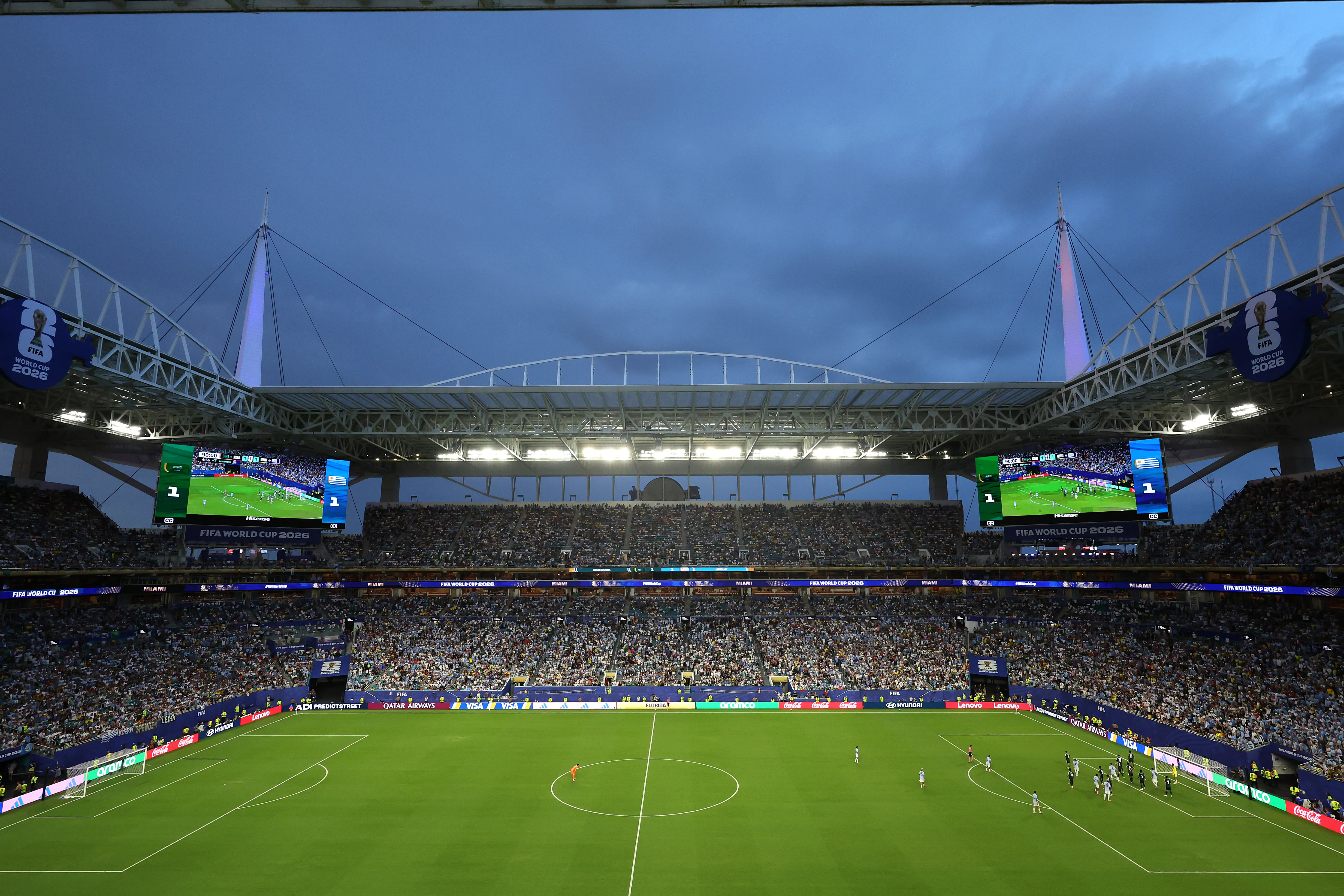 MIAMI GARDENS, FLORIDA – 15 DE JUNIO: El Miami Stadium, colmado de aficionados durante el juego entre Uruguay y Arabia Saudita. (Foto: Molly Darlington/Getty Images)