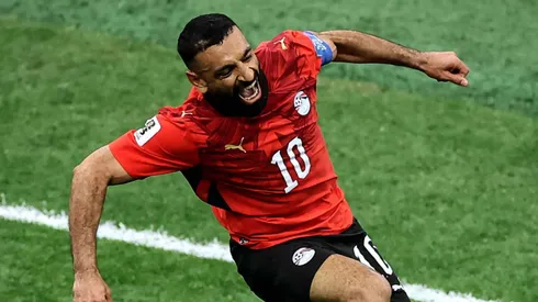 Mohamed Salah celebra su anotación en el partido ante Nueva Zelanda por el Mundial 2026.