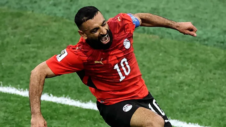 Mohamed Salah celebra su anotación en el partido ante Nueva Zelanda por el Mundial 2026.