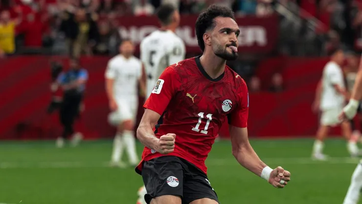 Zico de Egipto celebra su anotación ante Nueva Zelanda.