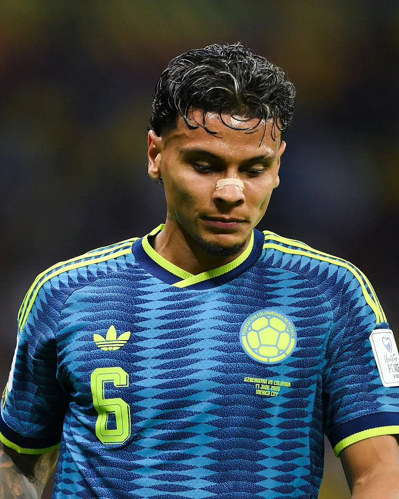 Richard Ríos no es titular en el esquema de Néstor Lorenzo (Getty Images).