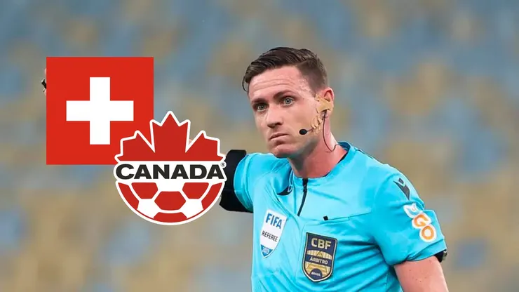 Ramon Abatti será el árbitro central del juego Canadá vs. Suiza.